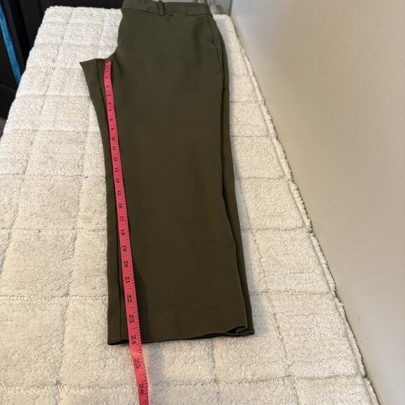 Liz Claiborne Womens Size 14 Green Casual Pants Office Mid-Rise Timeless Simple - Picture 5 of 11